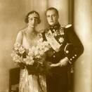 Fotografi i forbindelse med offentlig lysing av ekteskapet (Foto: J. Jaeger, Det kongelige hoffs fotoarkiv)
